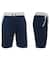 Galaxy By Harvic Men's French Terry Jogger Sweat Lounge Shorts with Contrast Trim Design